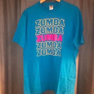 Zumba fitness tee size large